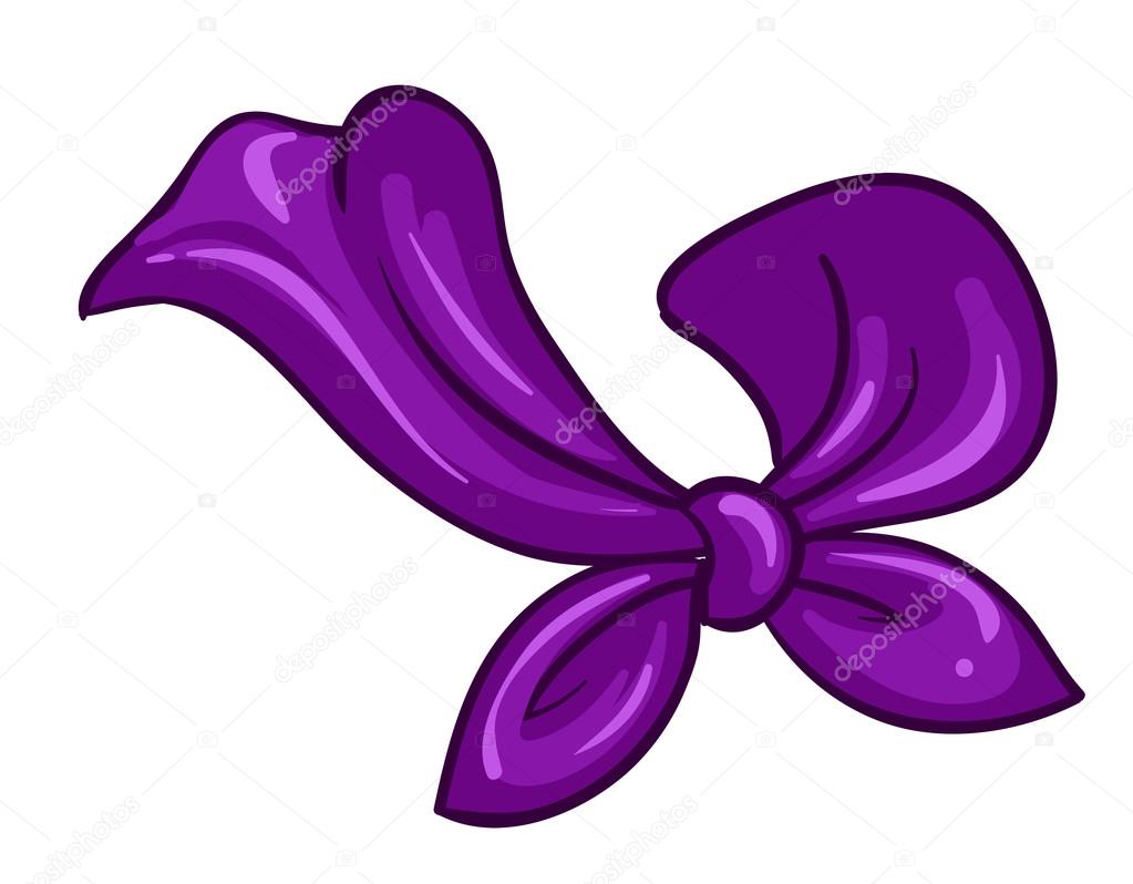 A violet scarf