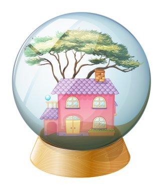 güzel bir ev içinde kristal küre