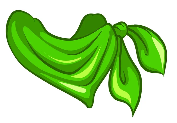 Una bufanda verde — Vector de stock