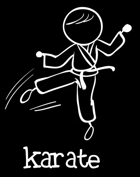 Karate — Stok Vektör