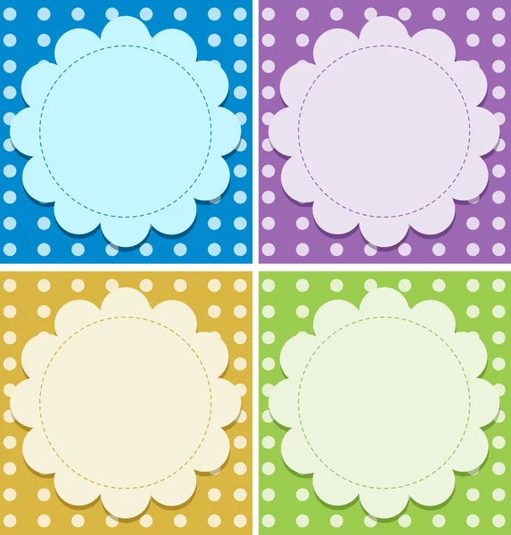 Empty background templates — Stock Vector