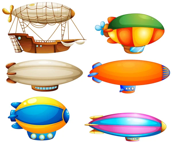 Sets of flying objects — Stock Vector