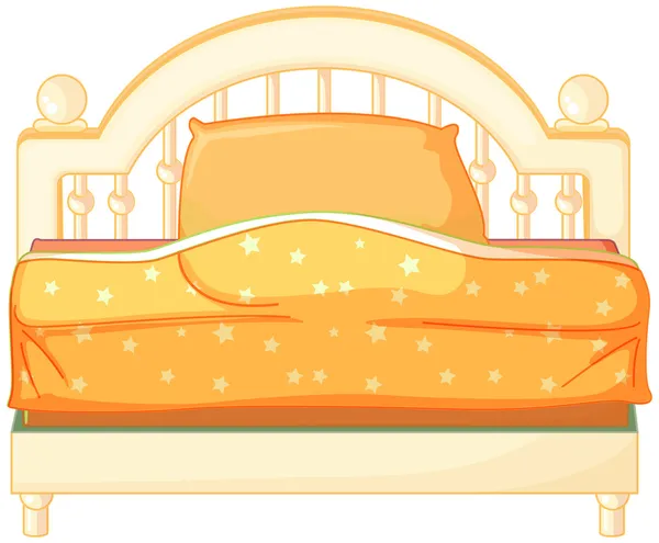 Una cama king size — Vector de stock