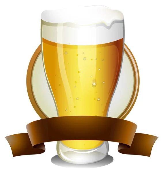 ビールのラベル — ストックベクタ