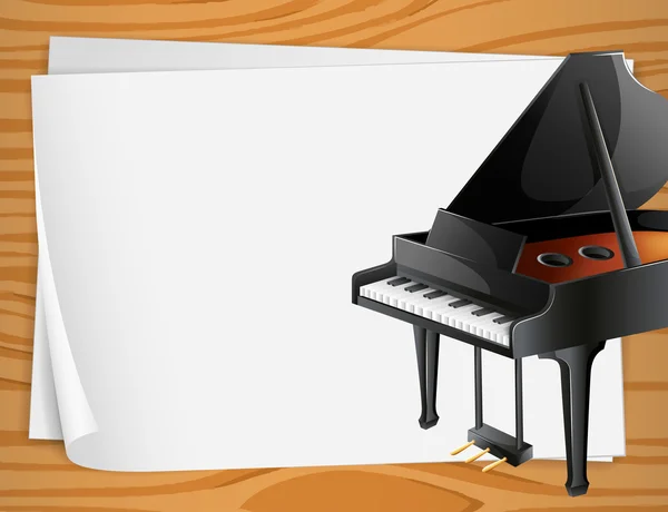 Piano Banner — Stock Vector