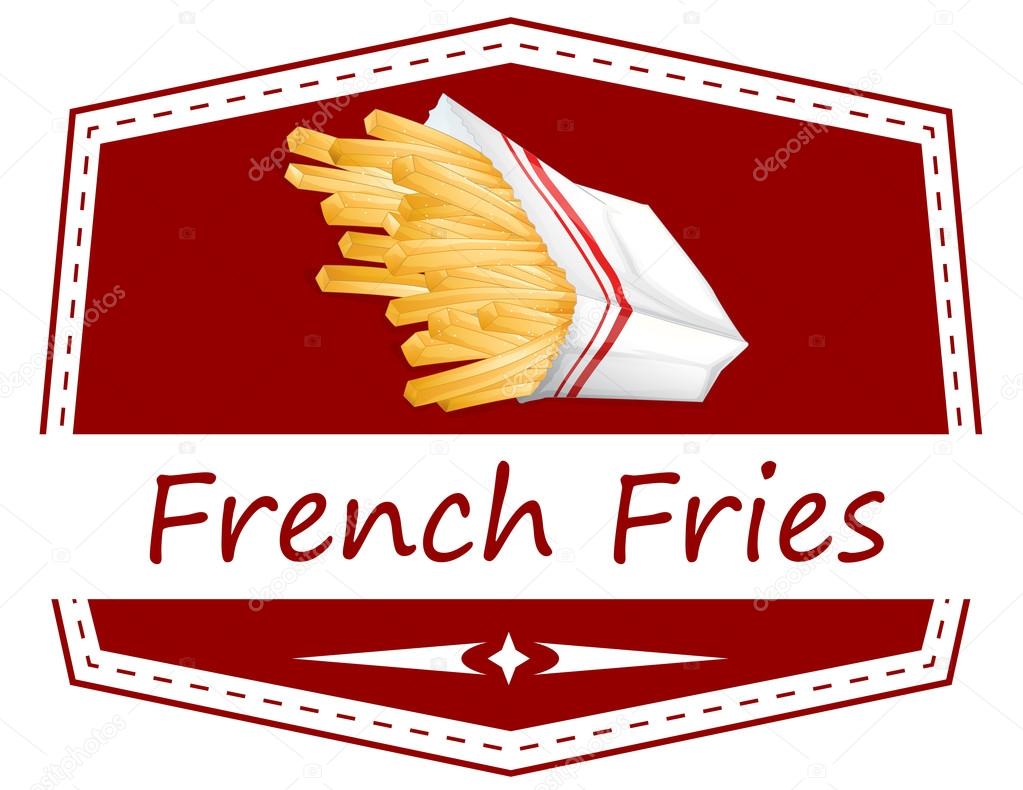 Illustration of french fries