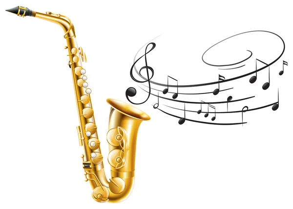 Saxophone — Image vectorielle