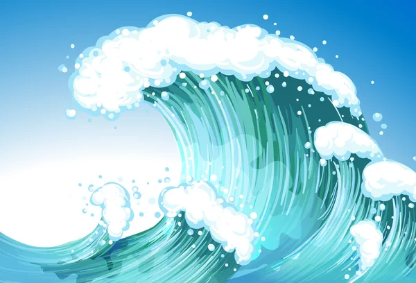 Big wave — Stock Vector