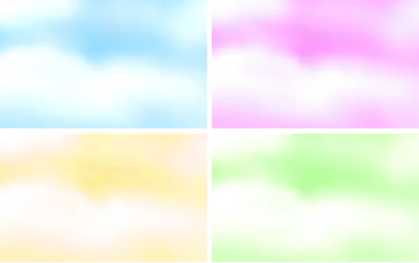 Nuages colorés — Image vectorielle