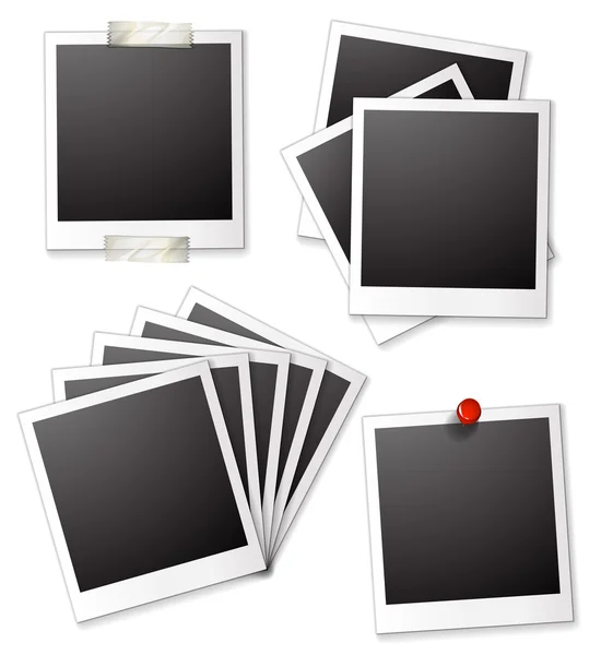 Blank photo frames — Stock Vector