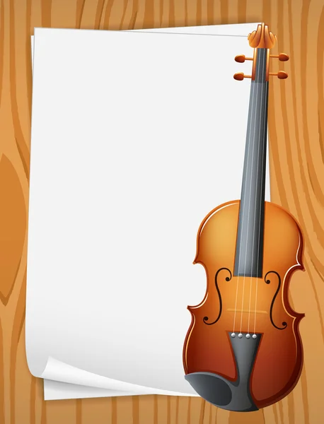 Violin banner — Stock Vector