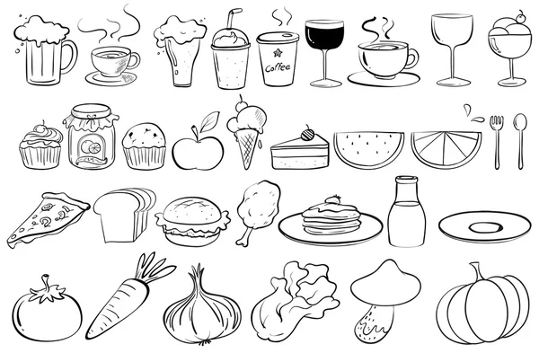 Food collection — Stock Vector