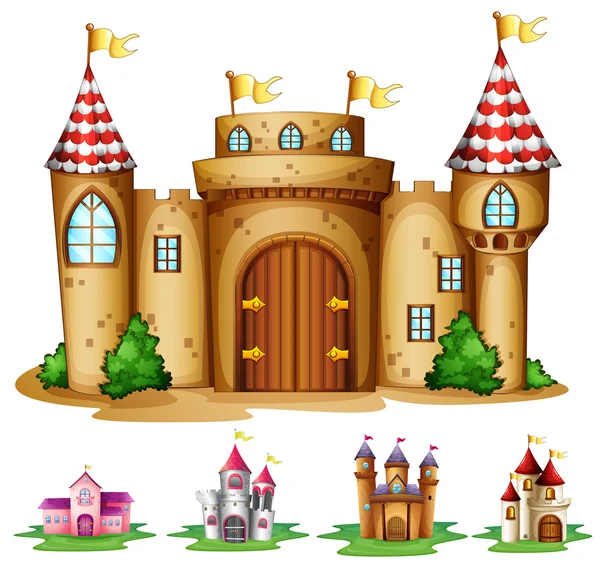 Châteaux — Image vectorielle