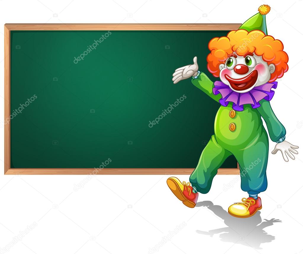 Board and clown