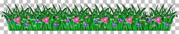 Grass Plants Transparent Background Decor Illustration — Stock Vector