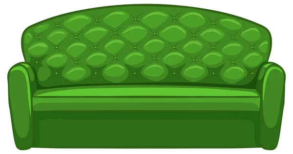 Sofa Meubelen Voor Interieur Witte Achtergrond Illustratie — Stockvector