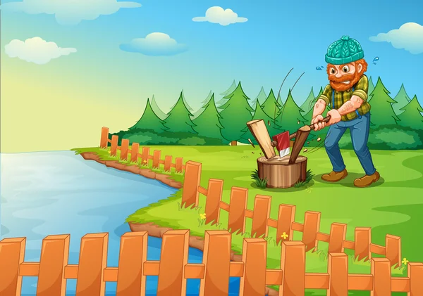 Lumberjack — Stock Vector