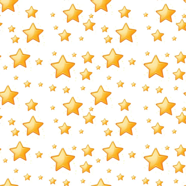 Estrellas amarillas sin costuras — Archivo Imágenes Vectoriales