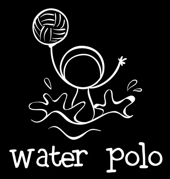 Un water-polo sport — Image vectorielle