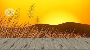 Sundurma illüstrasyonundan güzel bir doğa manzarası arka plan görüntüsü