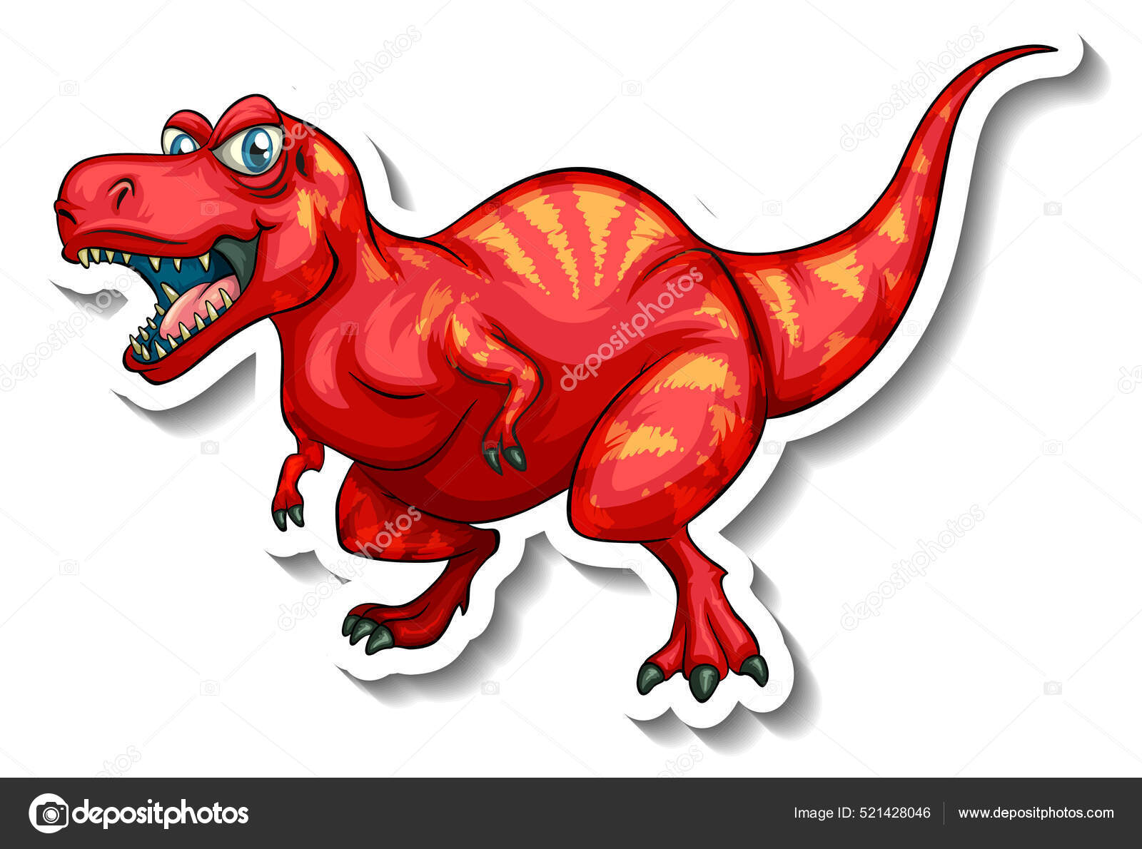 personagem de desenho animado de dinossauro tiranossauro rex