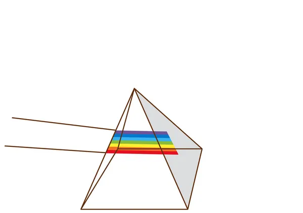 Скляна Піраміда Зменшення Яскравості Ілюстрацій — стоковий вектор