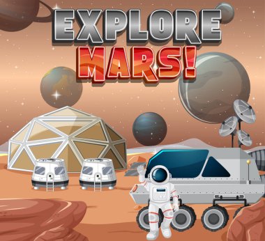 Gezegen üzerindeki astronot uzay istasyonu Mars logosunu keşfetti