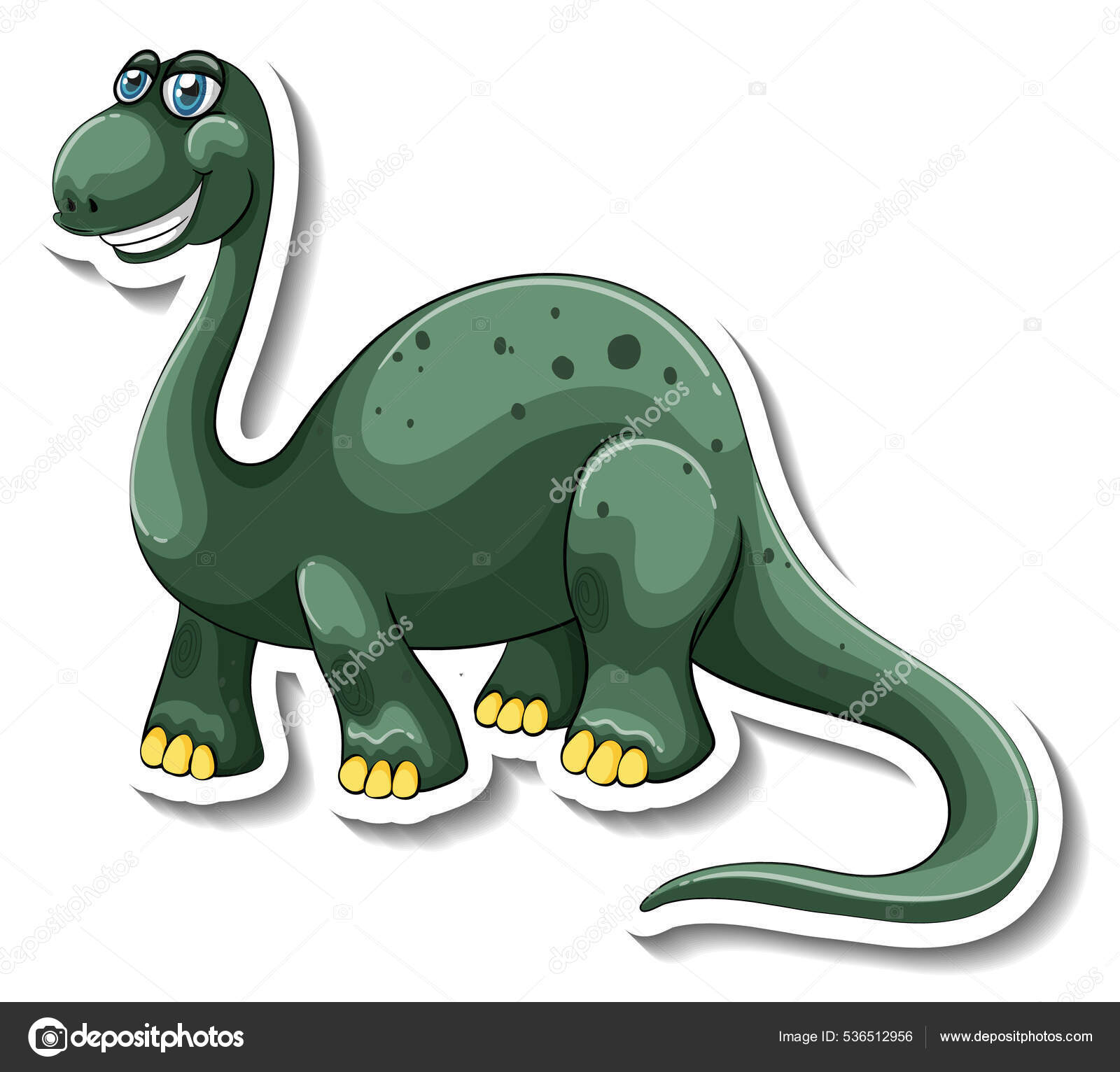 Tyrannosaurus Dinossauro Desenho Animado Personagem Etiqueta