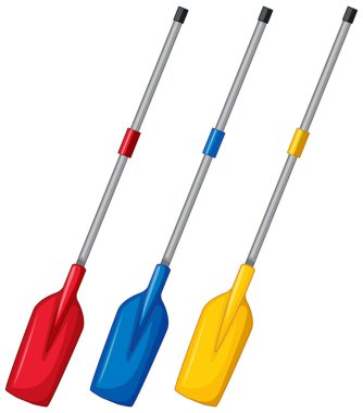 Küreğin farklı rengi resimleme