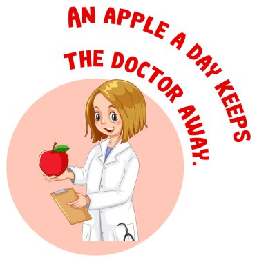 Günde bir elma ile İngiliz deyimi doktoru resimden uzak tutar.