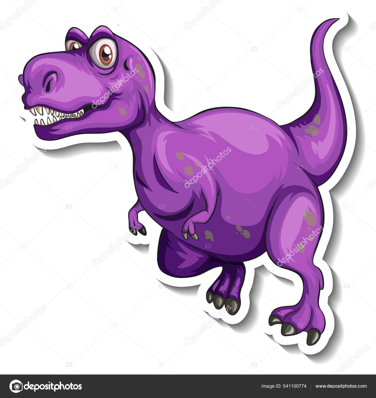 Tyrannosaurus T Personagem De Desenho Animado Rex Dinossauro Ícone