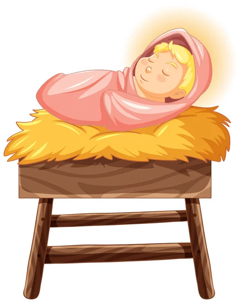 Nacimiento Jesús Nacimiento Jesús Ilustración — Vector de stock