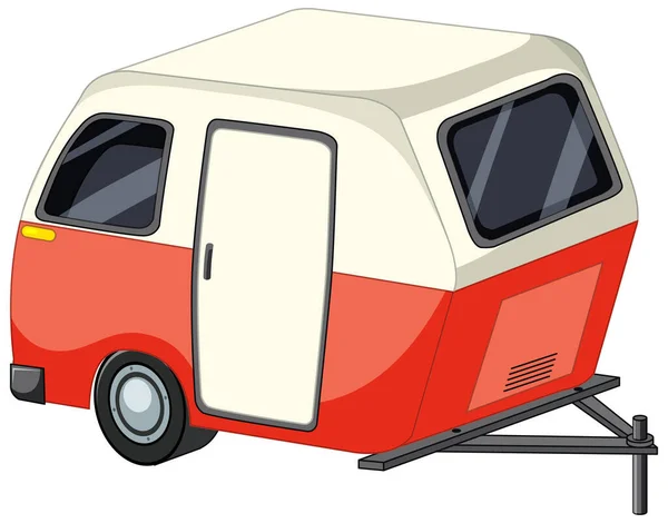 白色背景图上的小篷车 — 图库矢量图片
