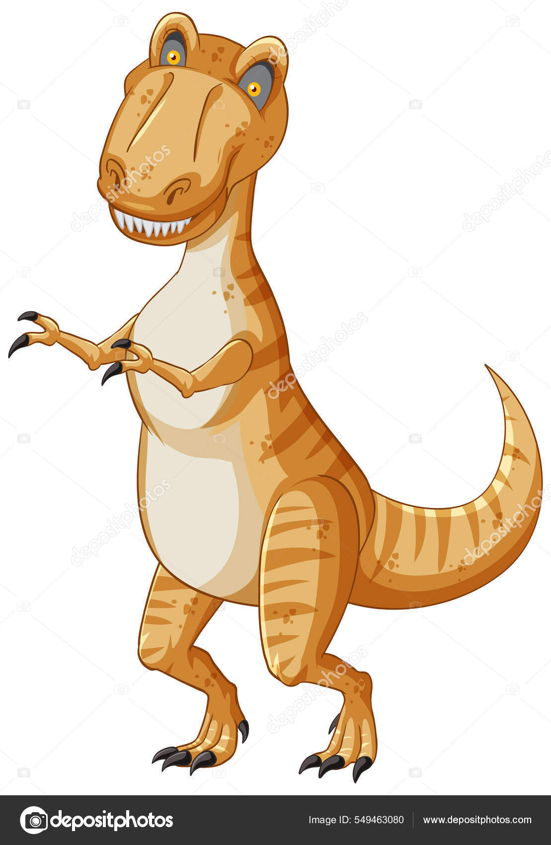 Tyrannosaurus T Personagem De Desenho Animado Rex Dinossauro Ícone