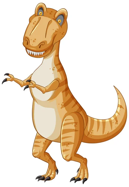 Tyrannosaurus Rex Dinosauro Cartone Animato Personaggio Illustrazione — Vettoriale Stock