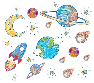 Renkli bir çizim tasarımı