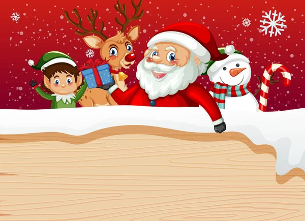 Leere Weihnachtsbanner Design Illustration — Stockvektor