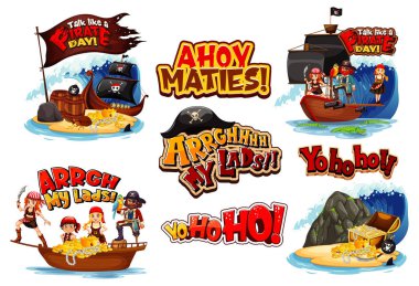 Korsan çizgi film karakterleri çizimi