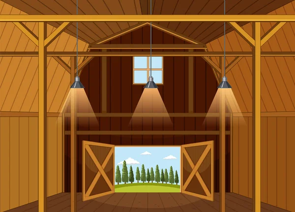 Scene Barn Illustration — Stock Photo, Image