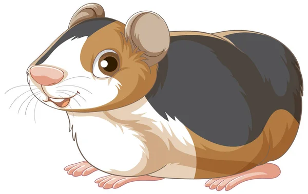 Cute Guinea Pig White Background Illustration — Stock Photo, Image