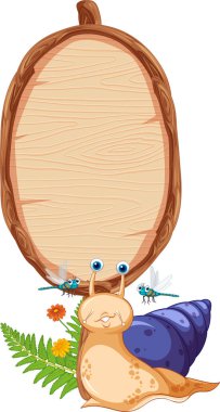 Hayvan resimli boş odun tabela