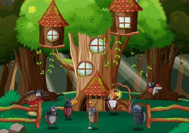 Peri masalı orman resimlerinde yaşayan böcek.