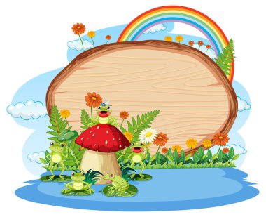 Tahta pano illüstrasyonlu böcek