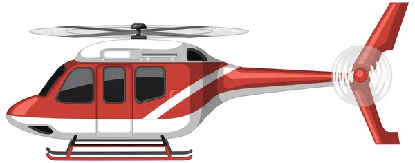 Ελικόπτερο Έκτακτης Ανάγκης Λευκό Φόντο Απεικόνιση — Διανυσματικό Αρχείο