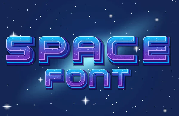 Ruimte Lettertype Logo Ruimte Achtergrond Illustratie — Stockvector
