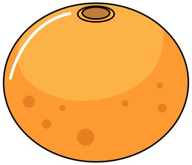 Beyaz arkaplandaki basit ay çizimi