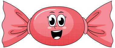 Beyaz arkaplandaki bir sosis çizgi film karakteri