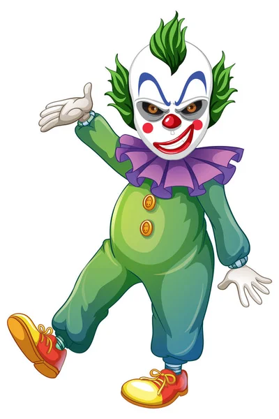 Барвиста Ілюстрація Персонажа Мультфільму Клоуна — стоковий вектор