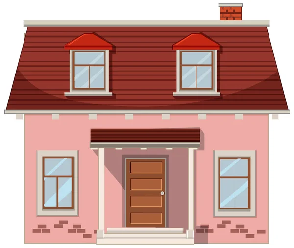 Ház Építési Terület Koncepció Illusztráció — Stock Vector