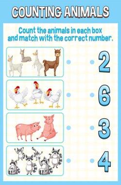 Farklı hayvan örnekleriyle teker teker eşleştir